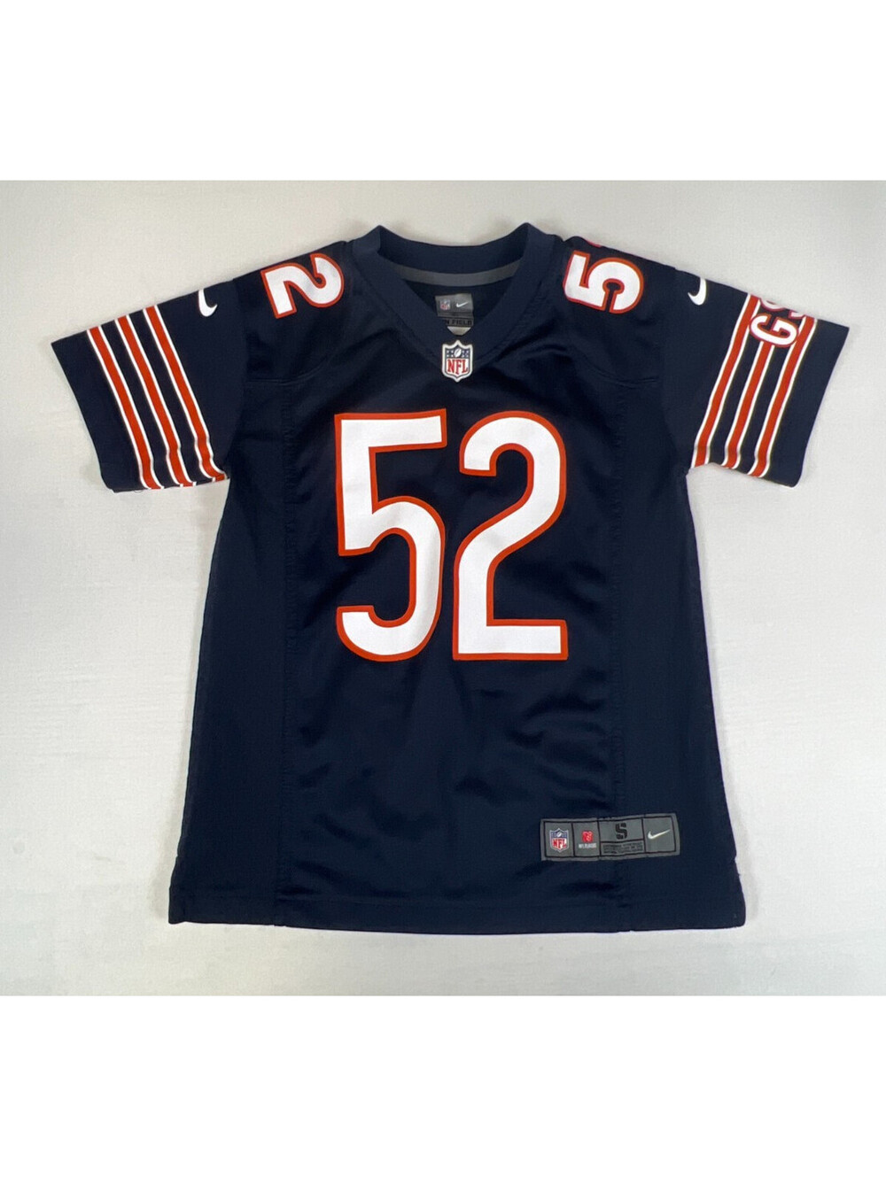Nike Kids Small Chicago Bears Khalil Mack 52 Navy Blue Football Jersey
